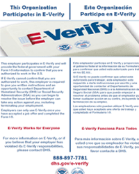 E-Verify Participation Poster